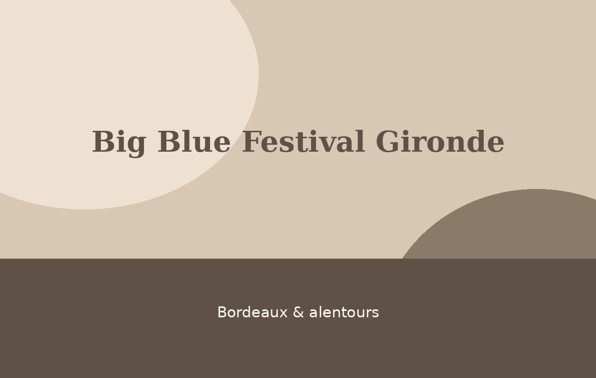 Big Blue Festival Gironde